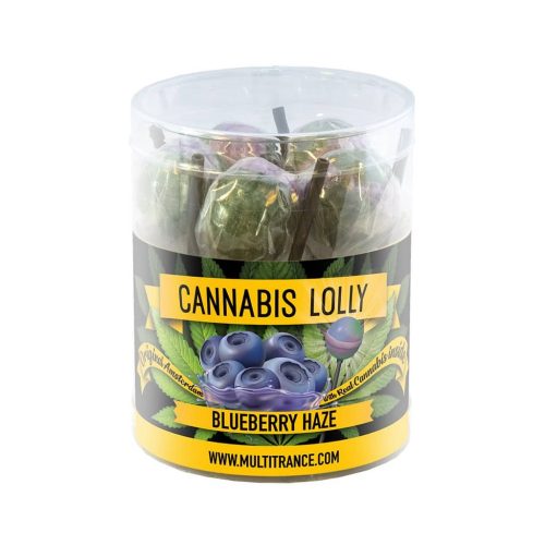 Cannabis Blueberry Haze Lollies – Gift Box (10 Lollies)