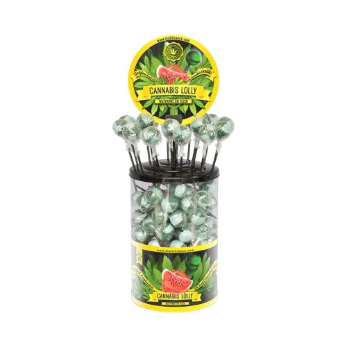 Cannabis Watermelon Kush Lollies – Display Container (100 Lollies)