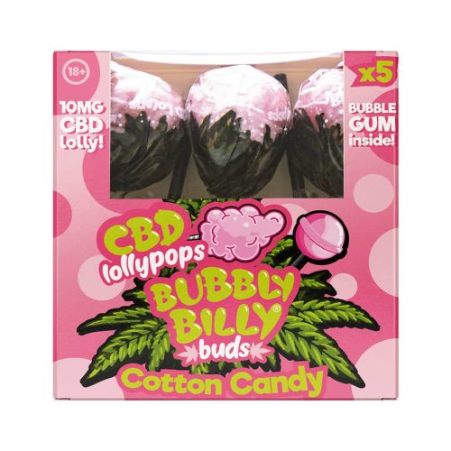 Bubbly Billy Buds 10mg CBD Lollipops – Cotton Candy Gift Box