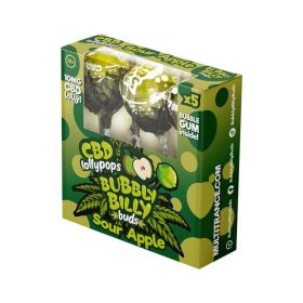 Bubbly Billy Buds 10mg CBD Lollipops – Sour Apple Gift Box