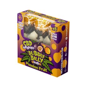   Bubbly Billy Buds 10mg CBD Lollipops – Passion Fruit Gift Box