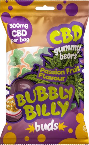 Bubbly Billy Buds Passion Fruit Flavoured CBD Gummies (300mg)