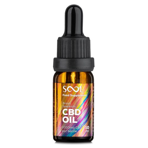 SOOL Széles Spektrumú CBD olaj 10% 1000 mg