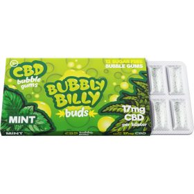 Bubbly Billy Buds Mint Flavoured Chewing Gum (17mg CBD)
