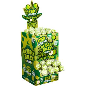   Bubbly Billy Buds 10mg CBD Sour Apple - Display Container (100 Lollies)
