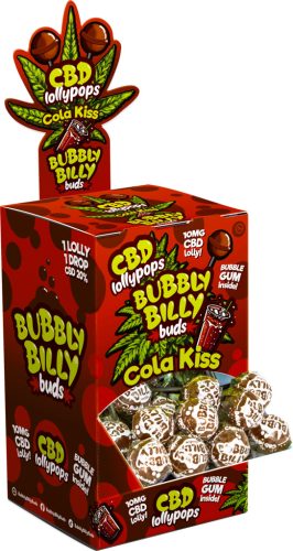 Bubbly Billy Buds 10mg CBD Cola Kiss - Display Container (100 Lollies)