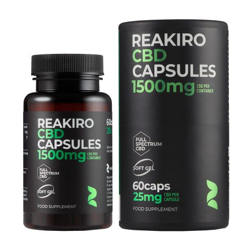 Reakiro CBD kapszula 25 mg 60 db | 1500 mg