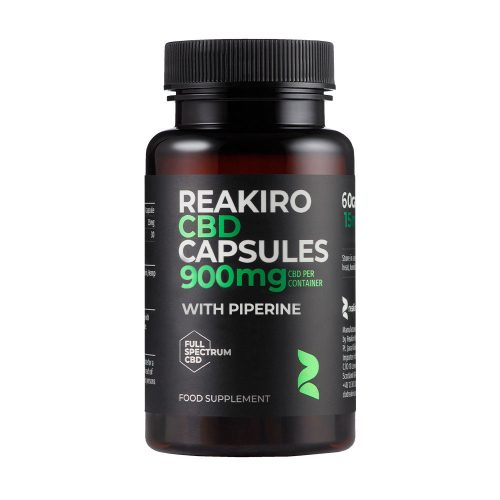 Reakiro Vegán CBD Kapszula 15 mg 60 db | 900 mg