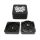 Best Buds® Square Aluminium Grinder - Onyx